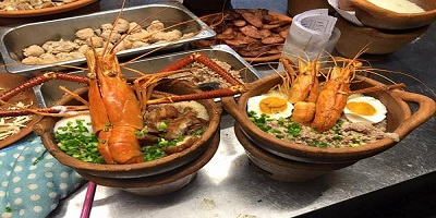 Name:              Joke Perd Mor
                <br>  Type:              Chinese food
                <br>  Menu:             
                <br>					- rice porridge with pork		= 50 bath
                <br>					- rice porridge with chicken	= 50 bath
                <br>					- rice porridge with shrimp		= 100 bath
                <br>  Slogan:            rice porridge that you can choose toping by yourself 
                <br>  Price:             50-500 bath
                <br>  Address:           Phutthamonthon sai 4 in front of Mahidol University